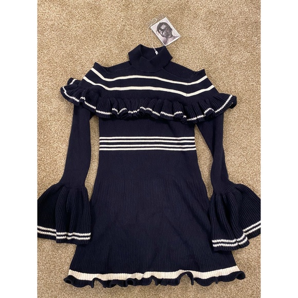 self portrait sweater dress